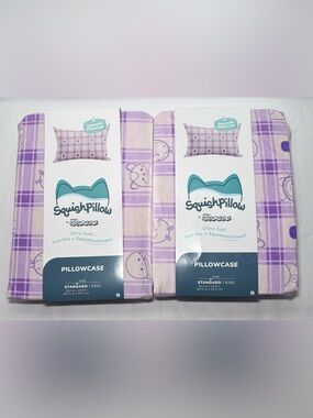 Two Squishmallows SquishPillow Standard Pillowcases
